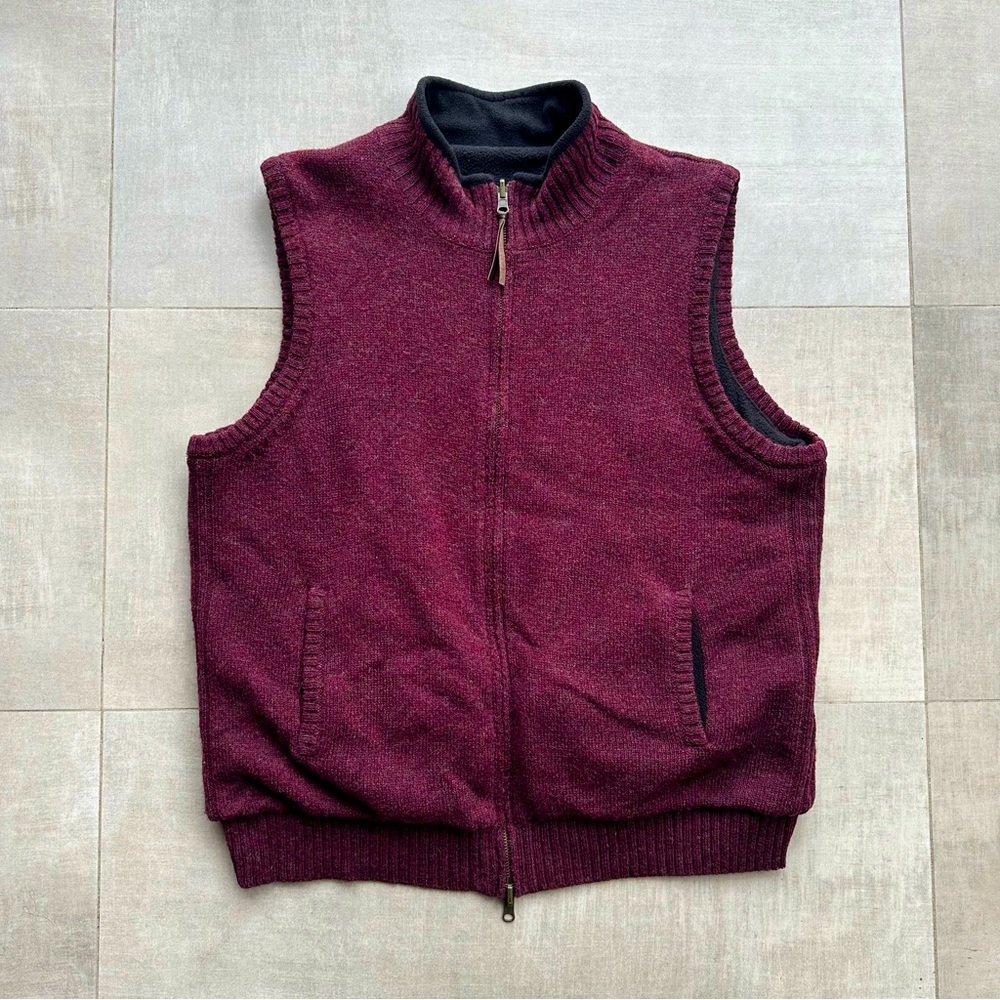 Pendleton Wool & Fleece Reversible Sweater Vest -… - image 1